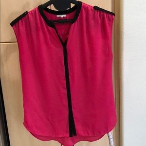 Pleione Pink/Black Blouse, Large